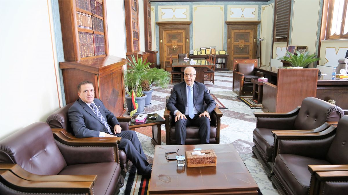El-Kaber Receives Maltese Ambassador.