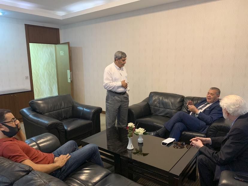 The Algerian ambassador’s meeting with the head of the Libyan Businessmen Council