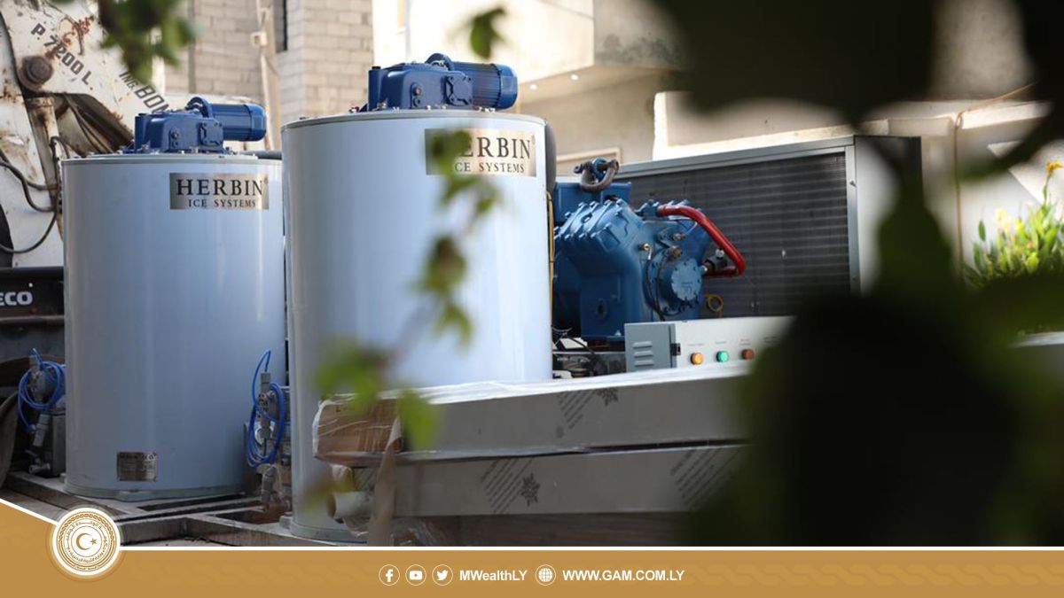Two modern ice plants delivered to Tripoli’s fish markets