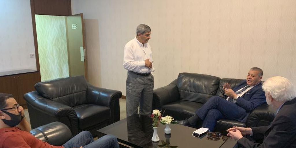 The Algerian ambassador’s meeting with the head of the Libyan Businessmen Council