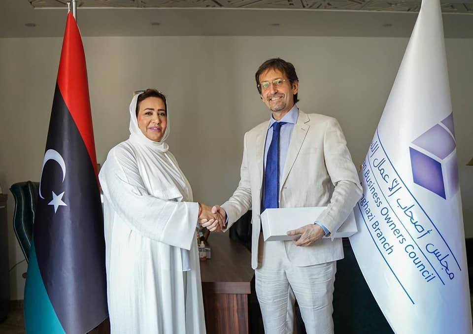 Italy’s Benghazi Consul Batori meets Business Council’s eastern branch head