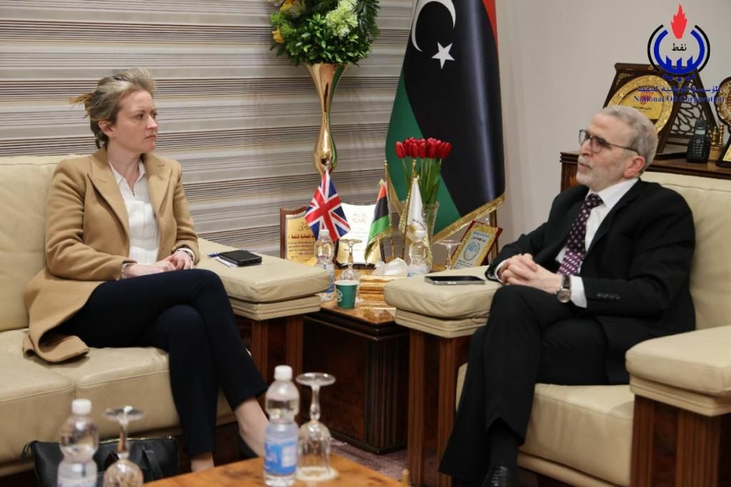 NOC Chairman Receives UK Deputy Ambassador To Libya Kate English.