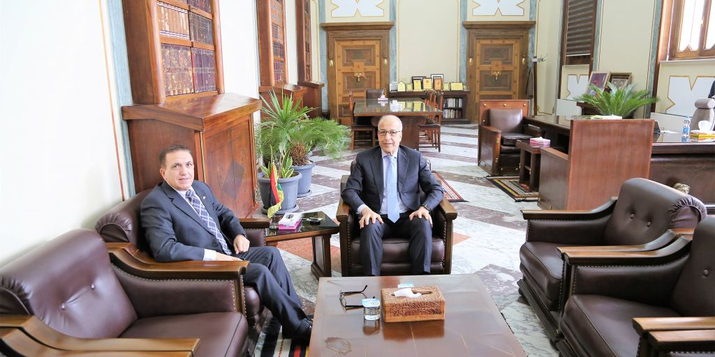 El-Kaber Receives Maltese Ambassador.