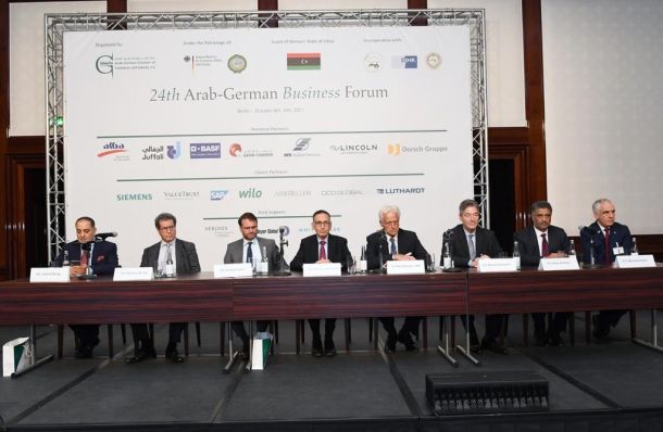 َبدء فعاليات (الملتقى الأقتصادي العربي الألماني) _الرابع والعشرون المنعقد بمدينة برلين خلال الفترة 4_6 من شهر أكتوبر 2021