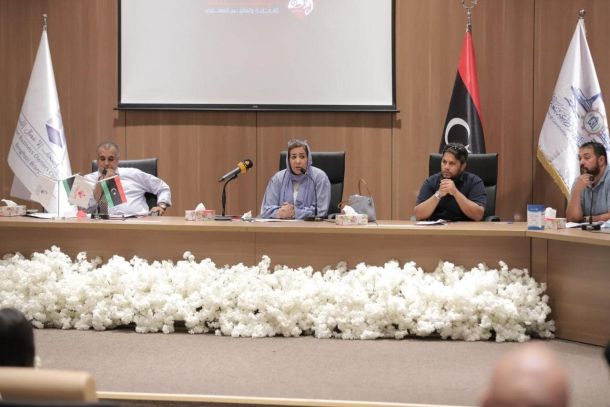 الملتقى الاول الخاص بمعرض بنغازي الدولي التجاري الذي ينظمه مجلس أصحاب الأعمال الليبيين فرع المنطقة الشرقية