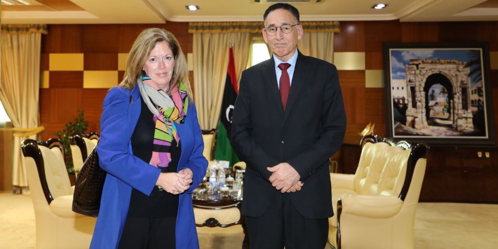 وزير الاقتصاد والتجارة يستقبل ستيفاني ويليامز المستشارة الخاصة للأمين العام للأمم المتحدة لليبيا